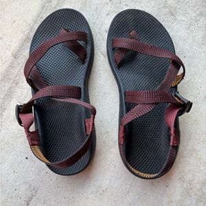 Chaco Black and Red Sandals